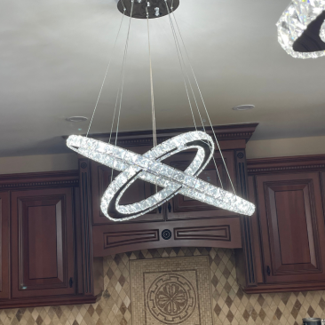 2 Ring Pendant Light Fixture