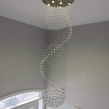 3 Ball Crystal Chandelier 