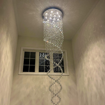 Spiral Crystal Chandelier