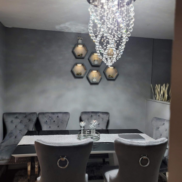 Crystal Shield Modern Chandelier