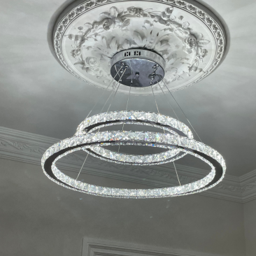 2 Ring Pendant Light Fixture