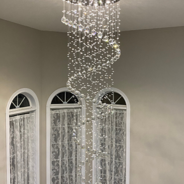 Spiral Crystal Chandelier