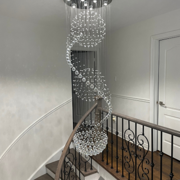 3 Ball Crystal Chandelier 