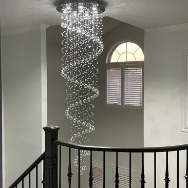 Spiral Crystal Chandelier