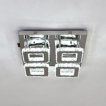 Four Squares Crystal Ceiling Light Fixture 