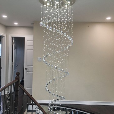 Spiral Crystal Chandelier