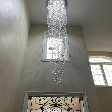 Spiral Crystal Chandelier