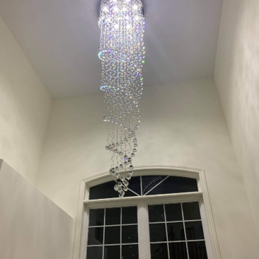 Spiral Crystal Chandelier