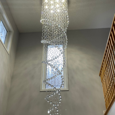 Spiral Crystal Chandelier