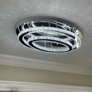 Oval Crystal Light Fixture Product Image