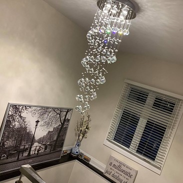 Rain Drop Crystal Chandelier Product Image