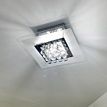 Crystal Grid Ceiling Light Fixture Product Image
