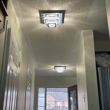 Double Square Ceiling Light Fixture