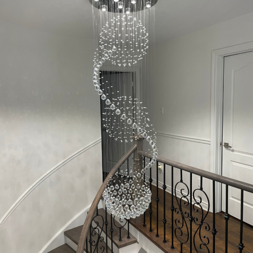 3 Ball Crystal Chandelier Gallery Image