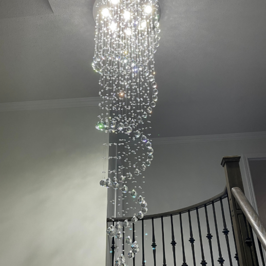 Spiral Crystal Chandelier Gallery Image