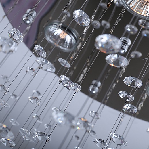 Hanging Sphere Crystal Chandelier Gallery Image