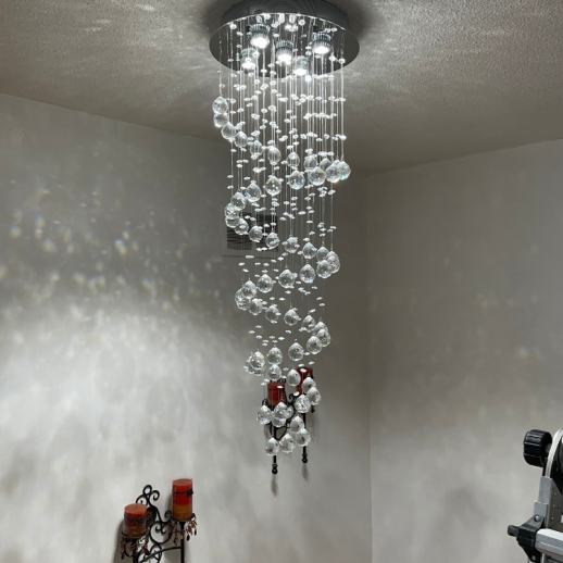 Rain Drop Crystal Chandelier Gallery Image