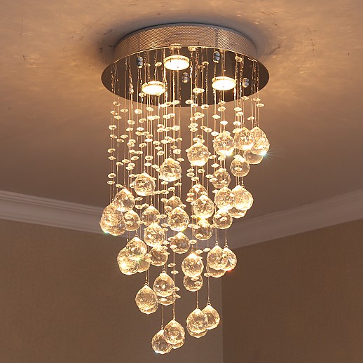 Hanging Sphere Crystal Chandelier Gallery Image