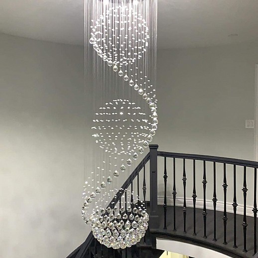 3 Ball Crystal Chandelier Gallery Image