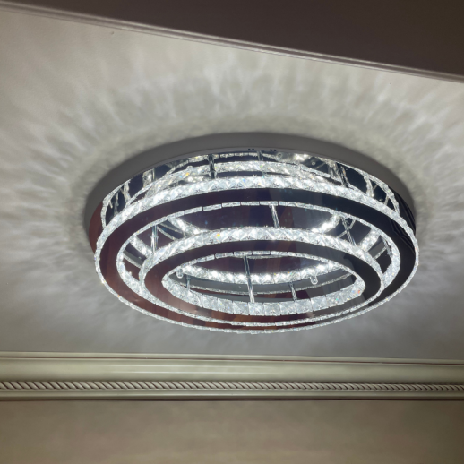 Oval Crystal Light Fixture Gallery Image