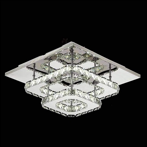 Double Square Ceiling Light Fixture Gallery Image